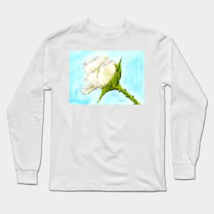 White Rose Long Sleeve T-Shirt